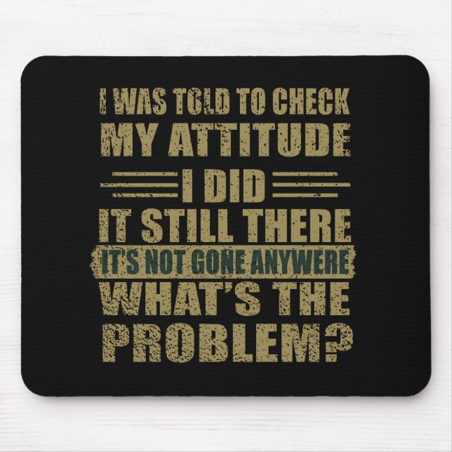 Funny sarcastic quotes humour sarcasm introvert mouse pad (Front)