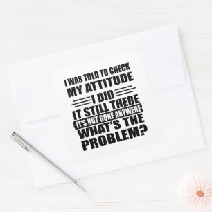 Funny sarcastic quotes humour sarcasm introvert square sticker