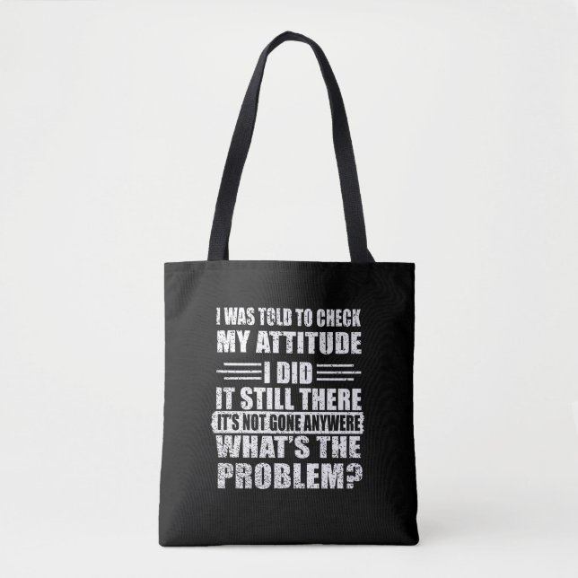 Funny sarcastic quotes humour sarcasm introvert tote bag (Front)