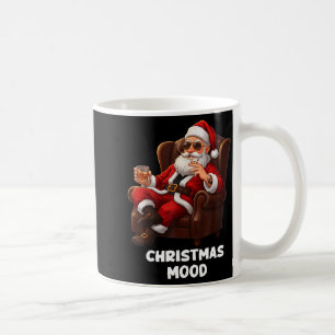 Funny Sarcastic Santa Smoking And Drinking “christ Coffee Mug