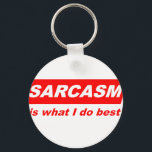 Funny Sarcastic Sarcasm is what I do Best Nerdy Gi Key Ring<br><div class="desc">A stylish keychain featuring a vintage classic car design. A perfect accessory for car lovers and collectors. Great for everyday use or as a small and thoughtful gift for classic car enthusiasts.</div>