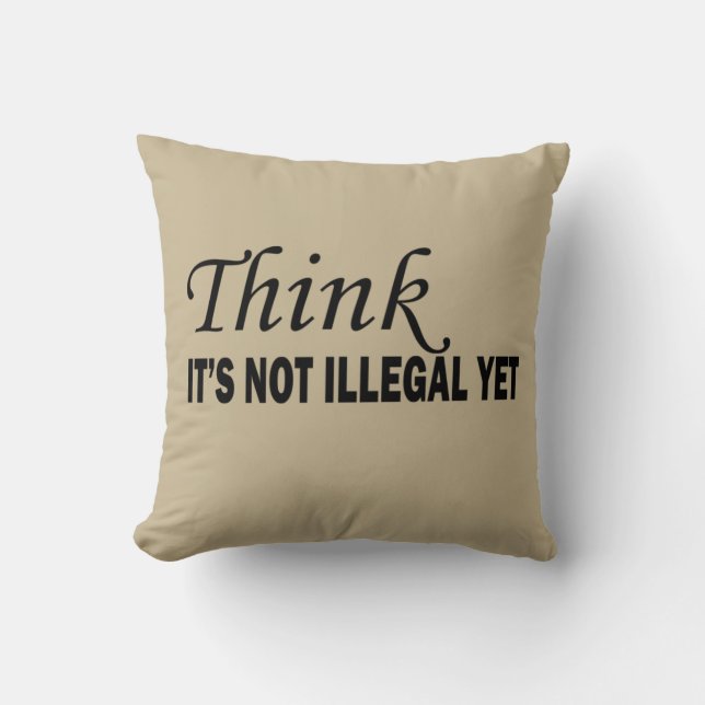 Funny sarcastic sayings famous quotes cushion (Front)
