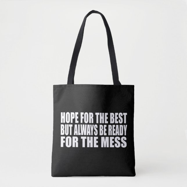 Funny sarcastic sayings famous quotes tote bag (Front)