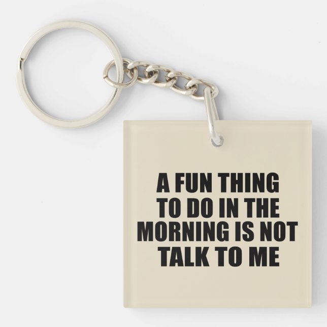 Funny sarcastic sayings introvert quotes key ring (Front)