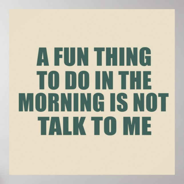 Funny sarcastic sayings introvert quotes poster (Front)