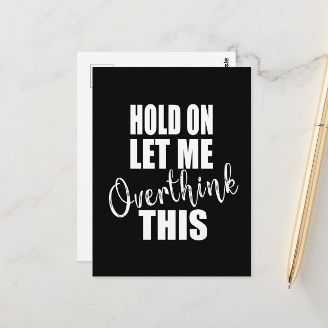 funny sarcastic sayings postcard (Front/Back In Situ)