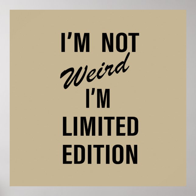 funny sarcastic sayings poster (Front)