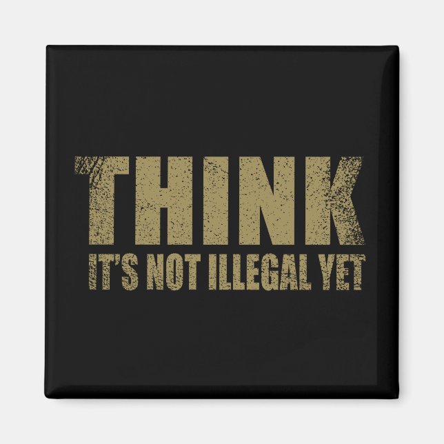 Funny sarcastic slogan adult humour sarcasm magnet (Front)