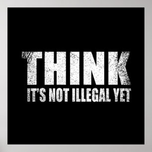 Funny sarcastic slogan adult humour sarcasm poster