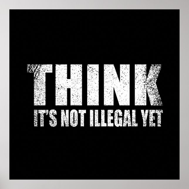 Funny sarcastic slogan adult humour sarcasm poster (Front)