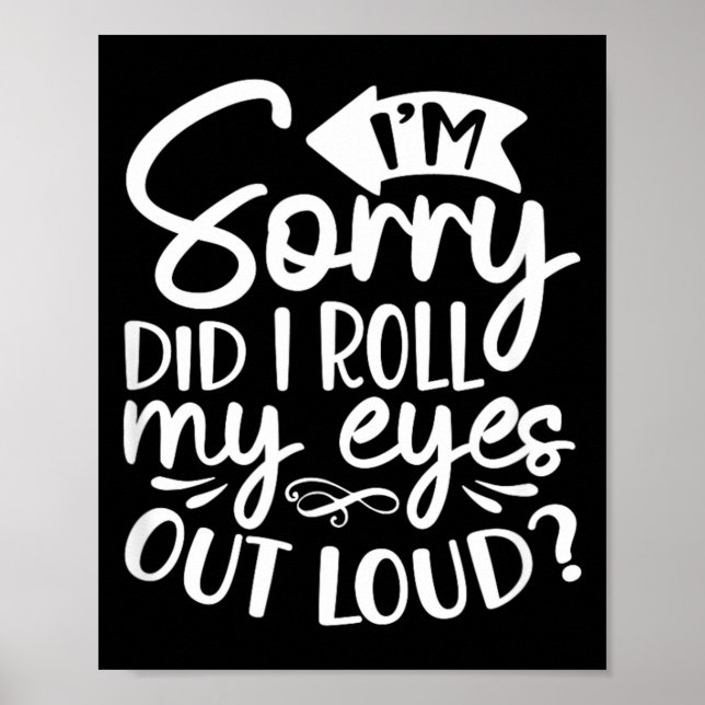 Funny Sarcastic Speak The Truth Offensive Quote Poster (Front)