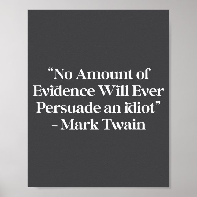 Funny Sarcastic Subtle Quote Humor No Amount Of Ev Poster (Front)