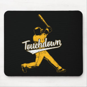 Funny Sarcastic Touchdown Baseball Football Sports Mouse Pad
