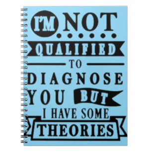 Funny Sarcastic Typography Notebook
