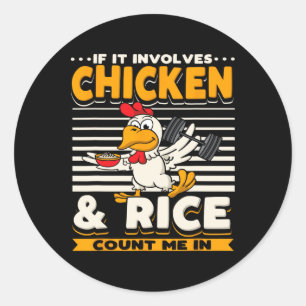 Funny Sarcastic Weight-lifting Bodybuilding Fitnes Classic Round Sticker