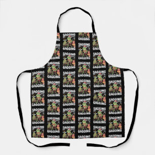 Funny SarcasticChristmas Sagging But Still Gagging Apron