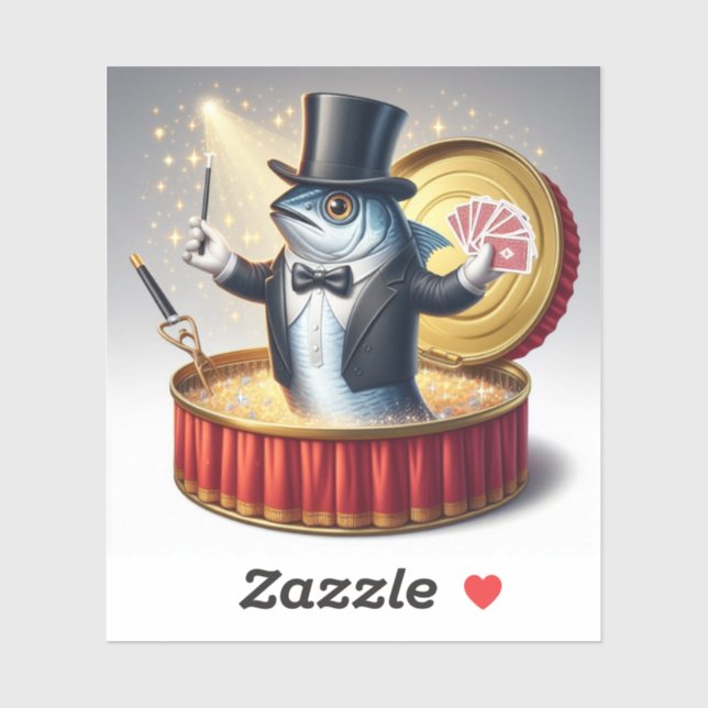  Funny Sardine Magician Trickster Illusion Fish (Sheet)