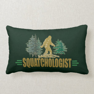 Funny Sasquatch   Big Foot   Believe!   Hunt Lumbar Cushion