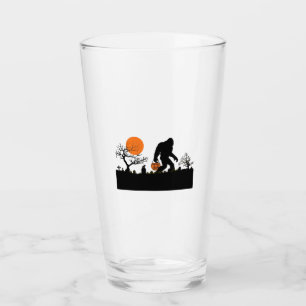 Funny Sasquatch Bigfoot Halloween Costume T-shirt Glass