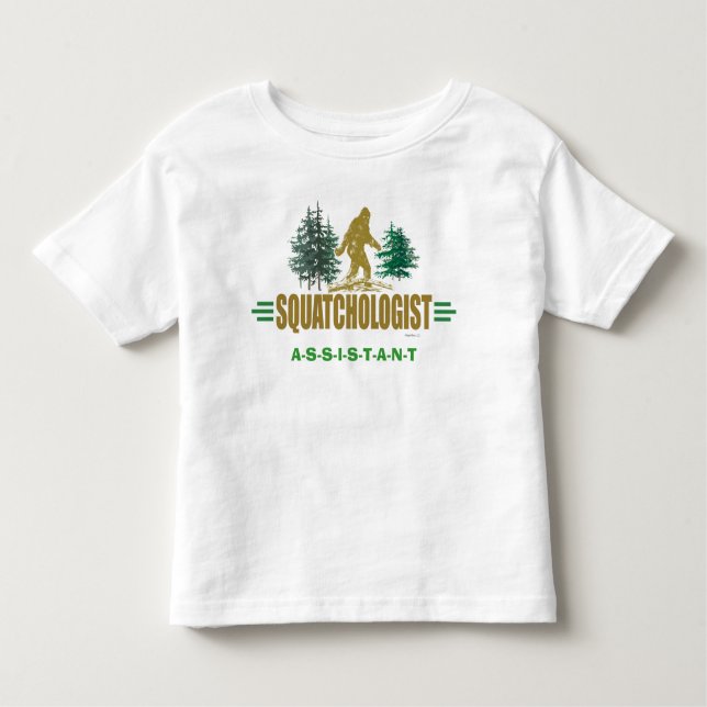 Funny Sasquatching, Sasquatch Hunter's Toddler T-Shirt (Front)