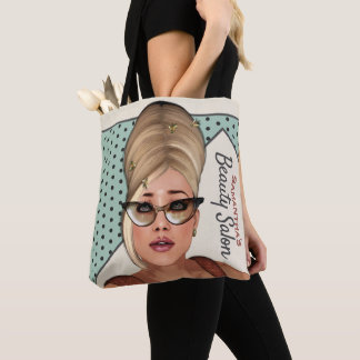 Funny Sassy Sixties Beehive Hair And Beauty Tote Bag