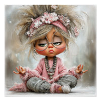 Funny Sassy Yoga Art