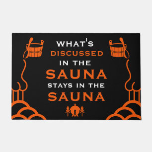 Funny Sauna Accessory Doormat