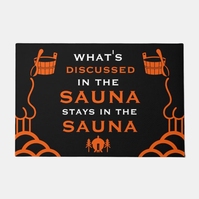 Funny Sauna Accessory Doormat (Front)