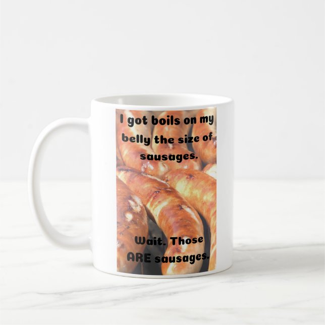 Funny Sausages Coffee Mug (Left)