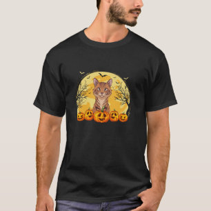 Funny Savannah Cat Pumpkins Halloween Costume Men T-Shirt