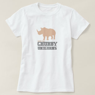 Funny Save the Chubby Unicorns Rhino Pink T-Shirt