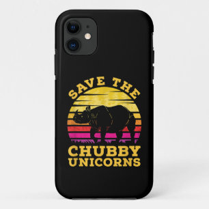 Funny Save The Chubby Unicorns Zoo Keeper iPhone 11 Case