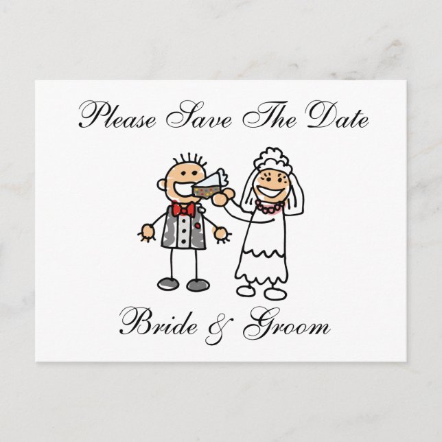 Funny Save The Date Postcards (Front)