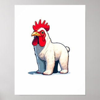Funny Save The Pollo Bear Wall Art
