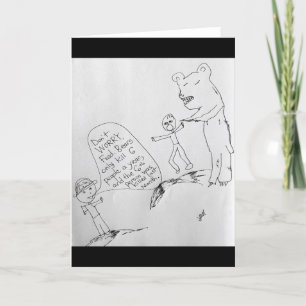 Funny Saved From Bear Attack By Statistics Card