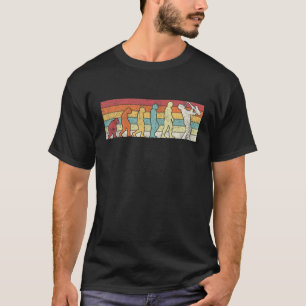 Funny Saxophone Evolution Musician Jazz Music Retr T-Shirt