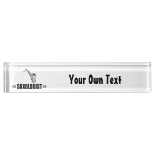Funny Saxophone Lover Nameplate