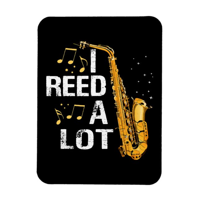Funny Saxophone Magnet (Vertical)