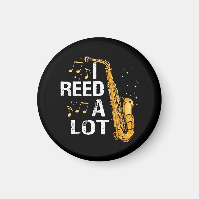 Funny Saxophone Magnet (Front)