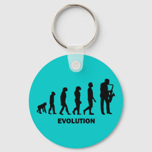 funny saxophone player key ring