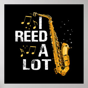Funny Saxophone Poster