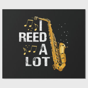 Funny Saxophone Wrapping Paper