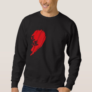 Funny Saying Be Mine Partner Look Couple Two Half Sweatshirt