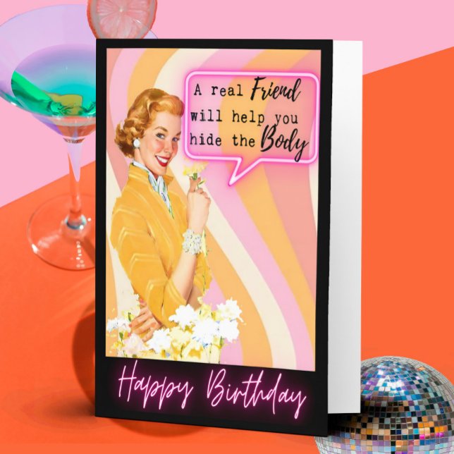 Funny Saying Birthday Card Woman Best Friend Sassy (Creator Uploaded)