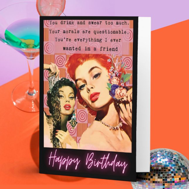 Funny Saying Birthday Card Woman Best Friend Sassy (Creator Uploaded)