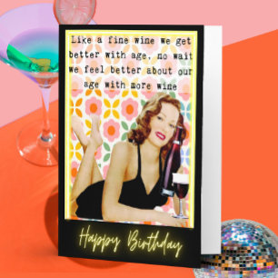 Funny Saying Birthday Card Woman Best Friend Sassy
