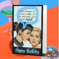 Funny Saying Birthday Card Woman Best Friend Sassy