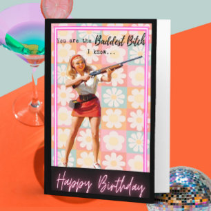 Funny Saying Birthday Card Woman Best Friend Sassy
