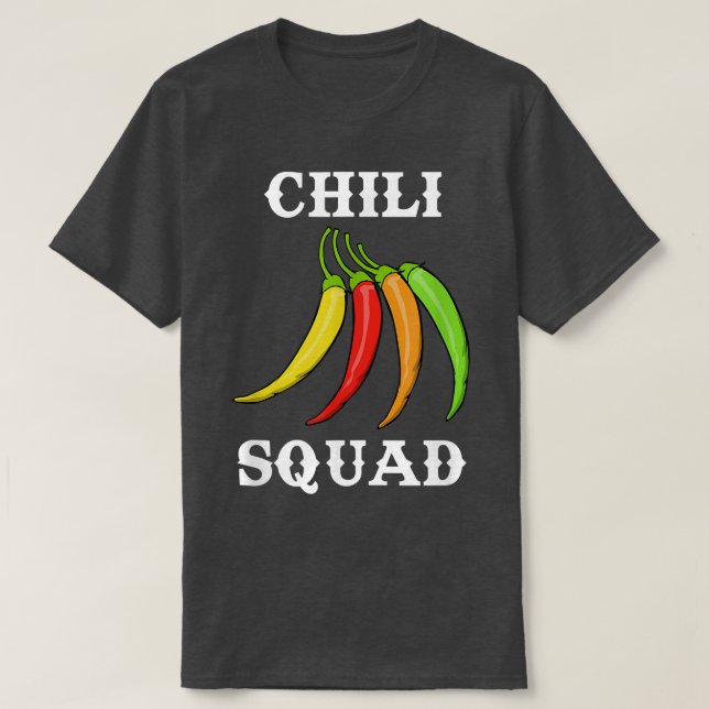 Funny Saying Chilli Squad Jalapeno Meican Food  T-Shirt (Design Front)
