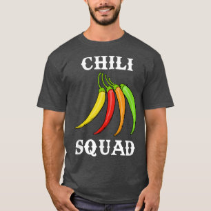 Funny Saying Chilli Squad Jalapeno Meican Food T-Shirt